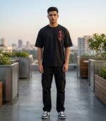 Oni Flame Premium Oversized Streetwear T-shirt
