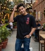 Oni Flame Premium Oversized Streetwear T-shirt - Image 4